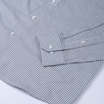 Vorniq Grey Gingham Check Button Down Cotton Shirt - John Ellies