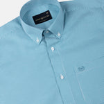 Gravone Green Houndstooth Button Down Cotton Shirt - John Ellies