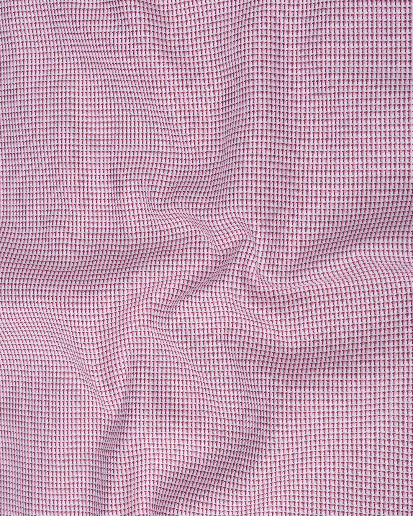 Gravone Pink Houndstooth Button Down Cotton Shirt - John Ellies