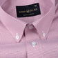 Gravone Pink Houndstooth Button Down Cotton Shirt - John Ellies