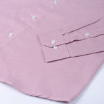 Gravone Pink Houndstooth Button Down Cotton Shirt - John Ellies