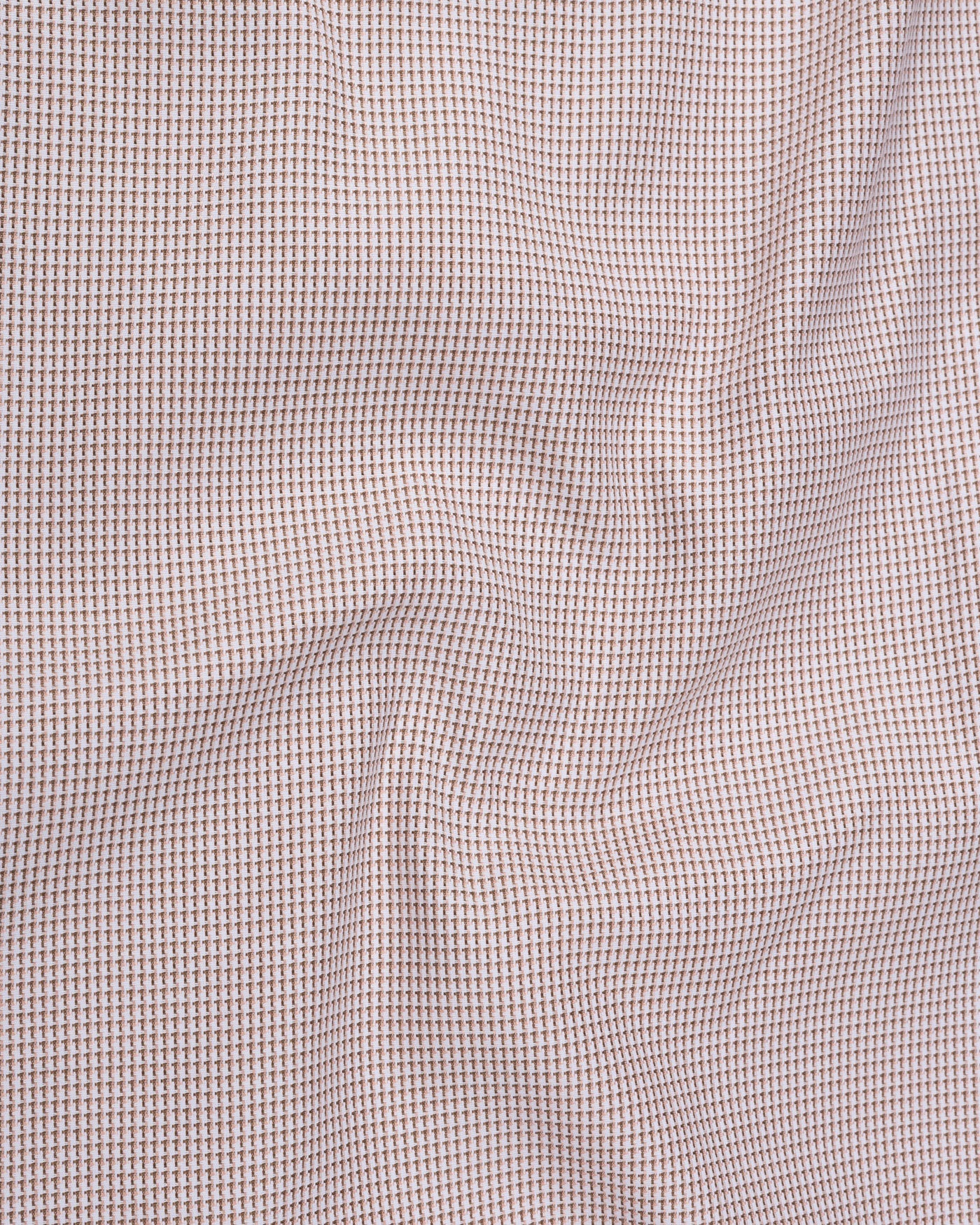 Gravone Orange Houndstooth Button Down Cotton Shirt - John Ellies