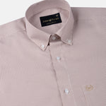 Gravone Orange Houndstooth Button Down Cotton Shirt - John Ellies
