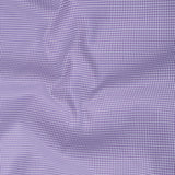 Gravone Purple Houndstooth Button Down Cotton Shirt - John Ellies