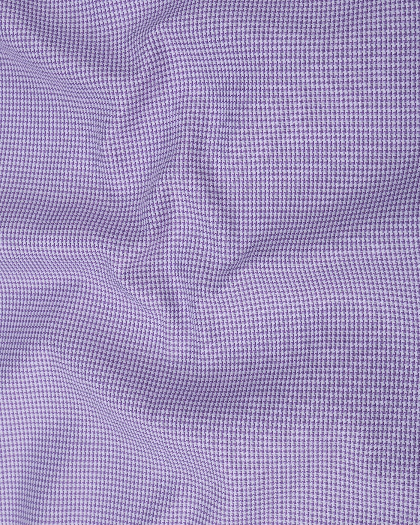 Gravone Purple Houndstooth Button Down Cotton Shirt - John Ellies