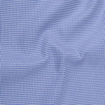 Gravone Navy Blue Houndstooth Button Down Cotton Shirt - John Ellies
