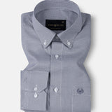 Gravone Black Houndstooth Button Down Cotton Shirt - John Ellies