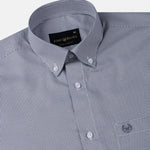 Gravone Black Houndstooth Button Down Cotton Shirt - John Ellies