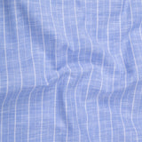 Caedrix Blue Stripes Linen Blend Shirt