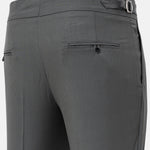 Neux Olive Checked Formal Single Pleated Italian Pant - John Ellies