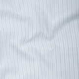 Caedrix White With Green Stripes Linen Blend Shirt