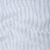 Caedrix Blue And White Stripes Linen Blend Shirt