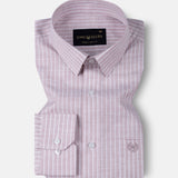 Caedrix Turkish Rose Stripes Linen Blend Shirt