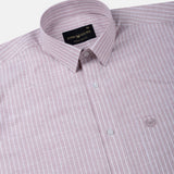 Caedrix Turkish Rose Stripes Linen Blend Shirt