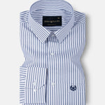 Caedrix Blue Stripes Cotton Shirt - John Ellies
