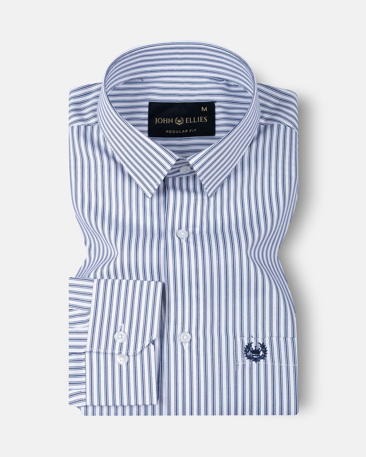 Caedrix Blue Stripes Cotton Shirt - John Ellies