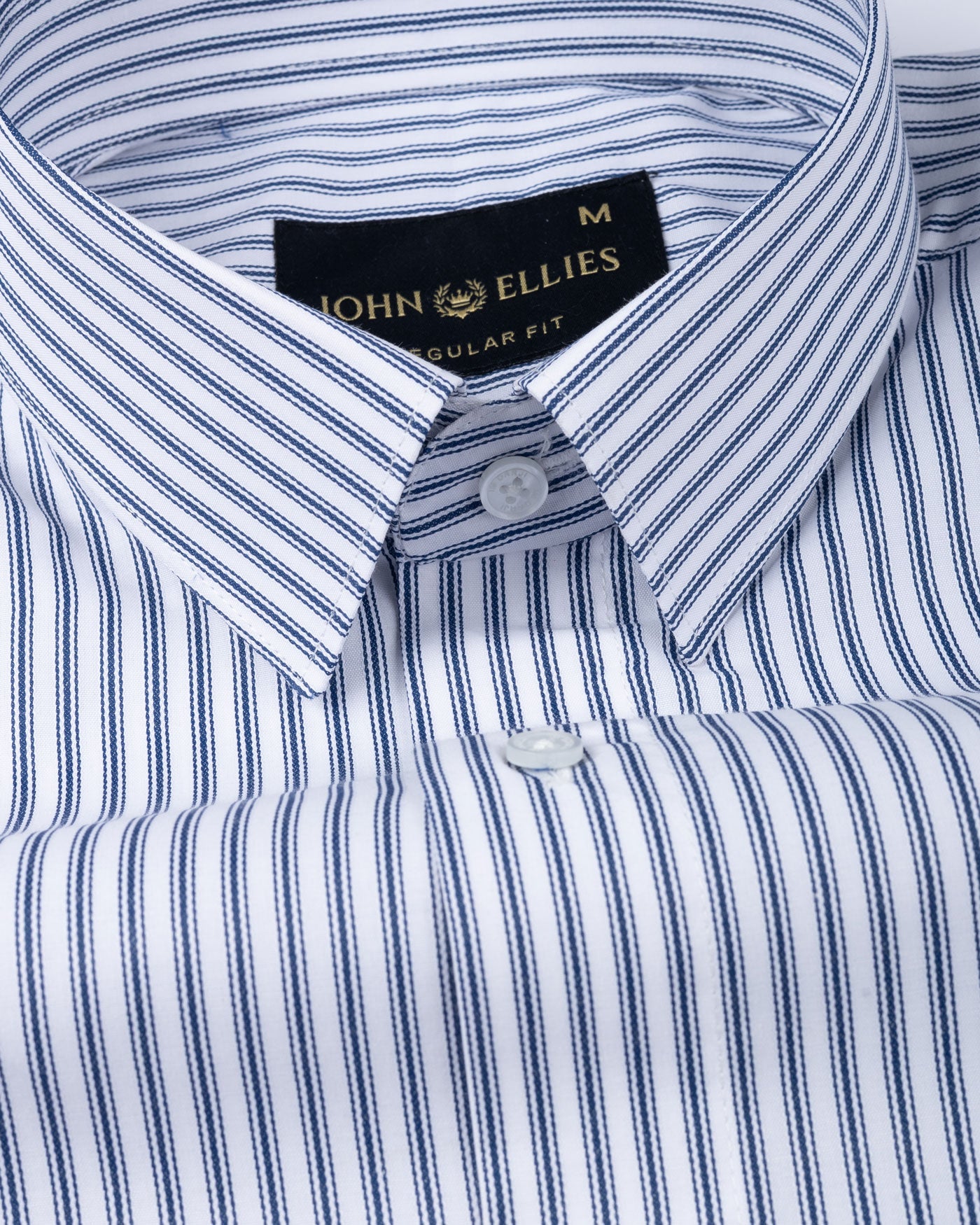 Caedrix Blue Stripes Cotton Shirt - John Ellies