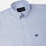 Caedrix Blue Stripes Cotton Shirt - John Ellies