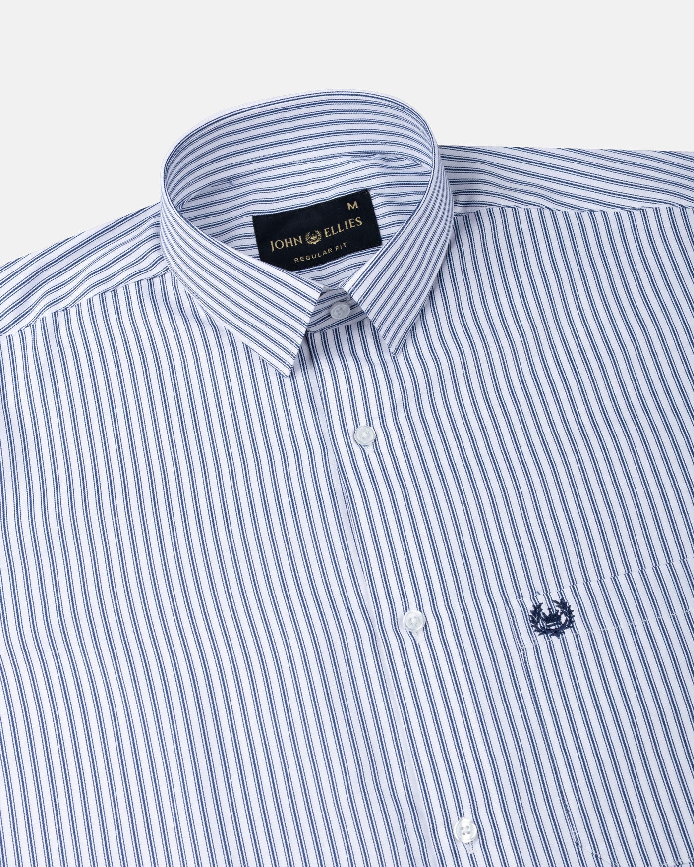 Caedrix Blue Stripes Cotton Shirt - John Ellies