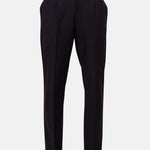 Neux Purple Checked Formal Single Pleated Italian Pant - John Ellies