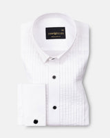 White Tuxedo Premium Cotton Shirt