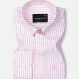 Brivela Pink Stripe Cotton Shirt - John Ellies