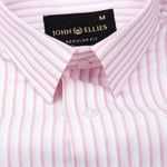 Brivela Pink Stripe Cotton Shirt - John Ellies