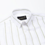 Brivela Green Stripe Linen Shirt - John Ellies