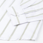 Brivela Green Stripe Linen Shirt - John Ellies