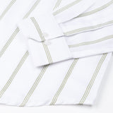 Brivela Green Stripe Linen Shirt - John Ellies