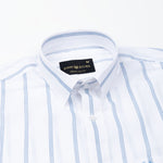 Brivela Blue Stripe Linen Shirt - John Ellies