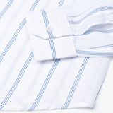 Brivela Blue Stripe Linen Shirt - John Ellies