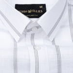 Brivela Grey Stripe Linen Shirt - John Ellies