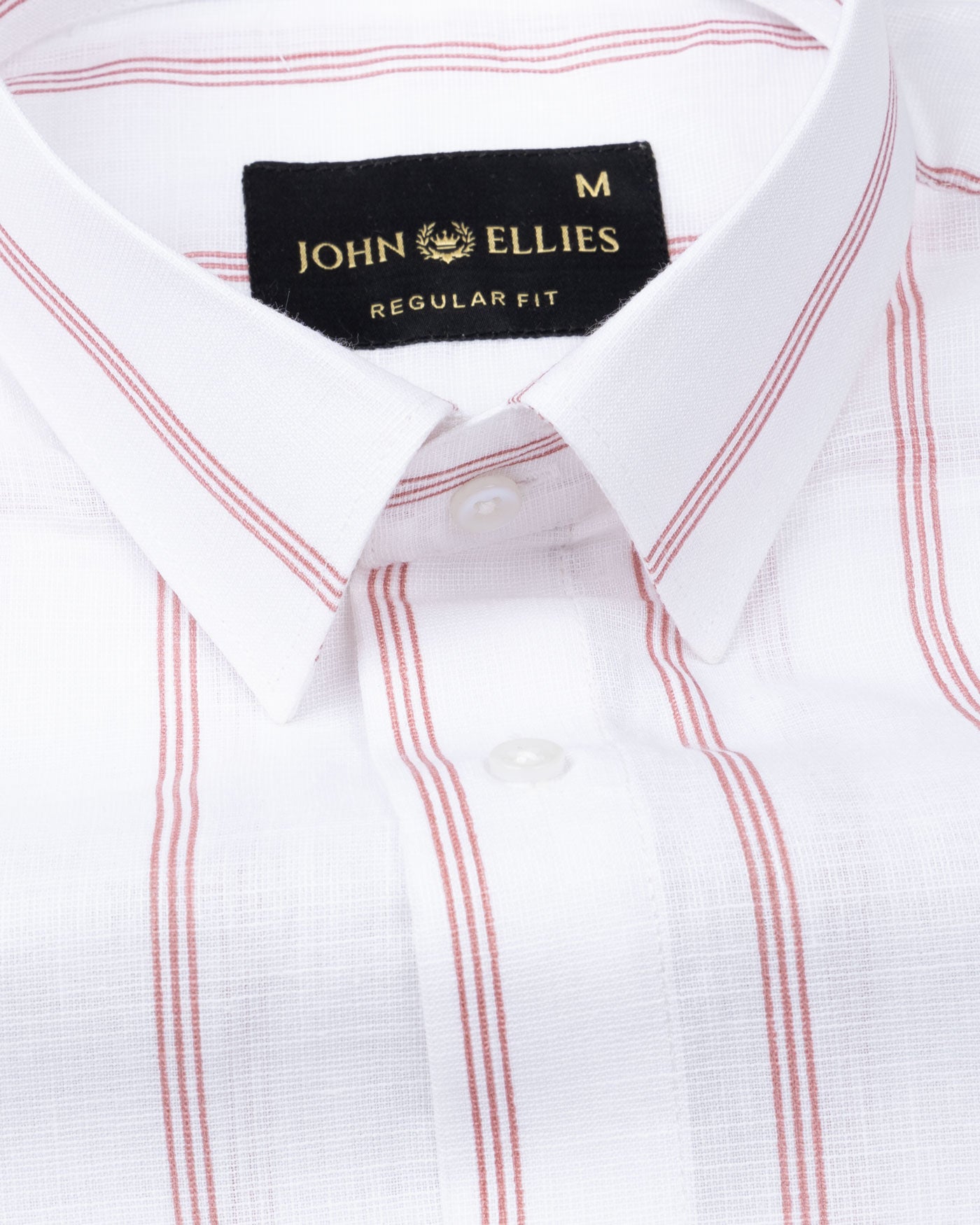 Brivela Pink Stripe Linen Shirt - John Ellies