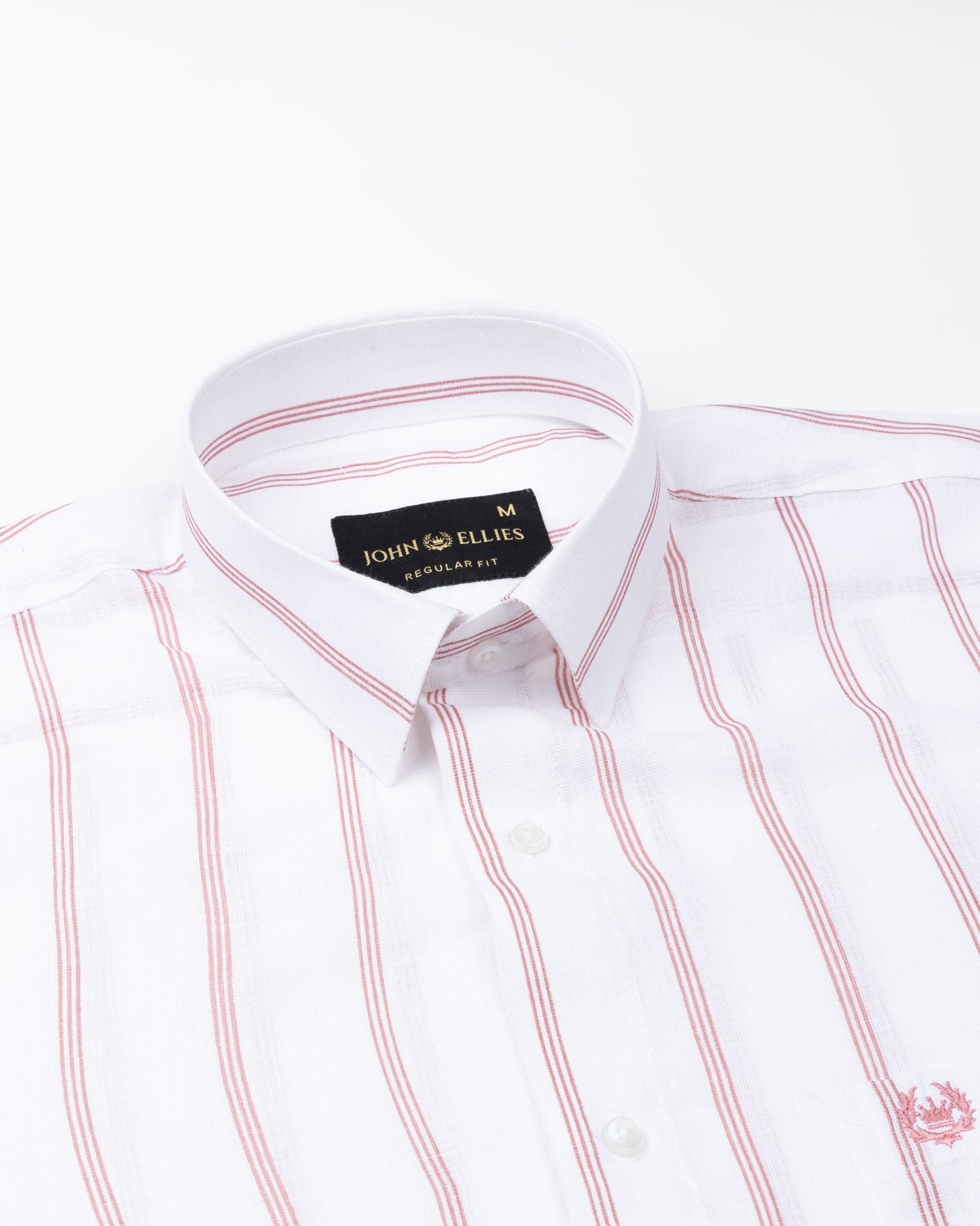 Brivela Pink Stripe Linen Shirt - John Ellies