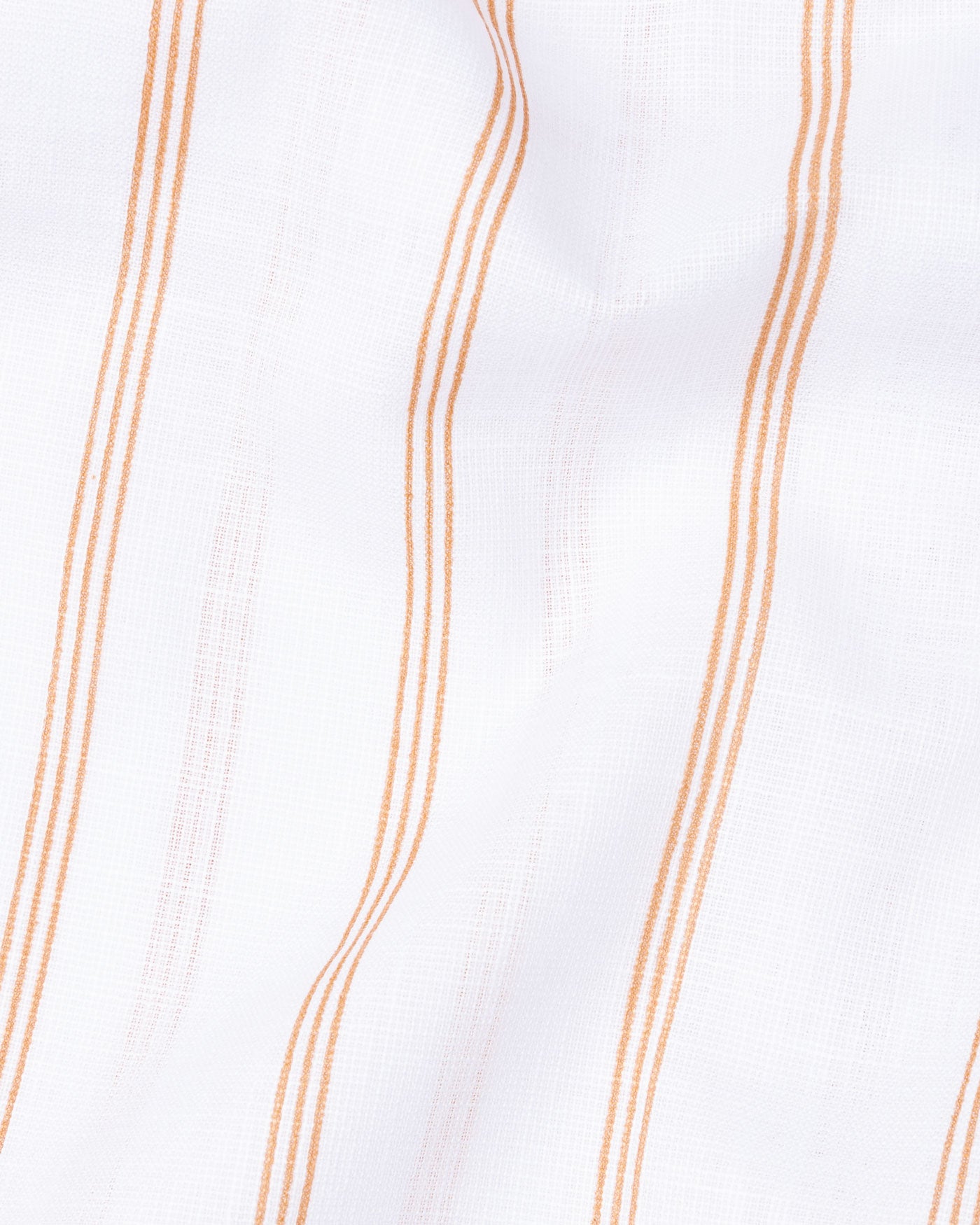 Brivela Orange Stripe Linen Shirt - John Ellies
