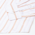 Brivela Orange Stripe Linen Shirt - John Ellies