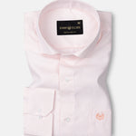 Gritts Peach Textured Cotton Shirt - John Ellies