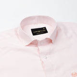 Gritts Peach Textured Cotton Shirt - John Ellies
