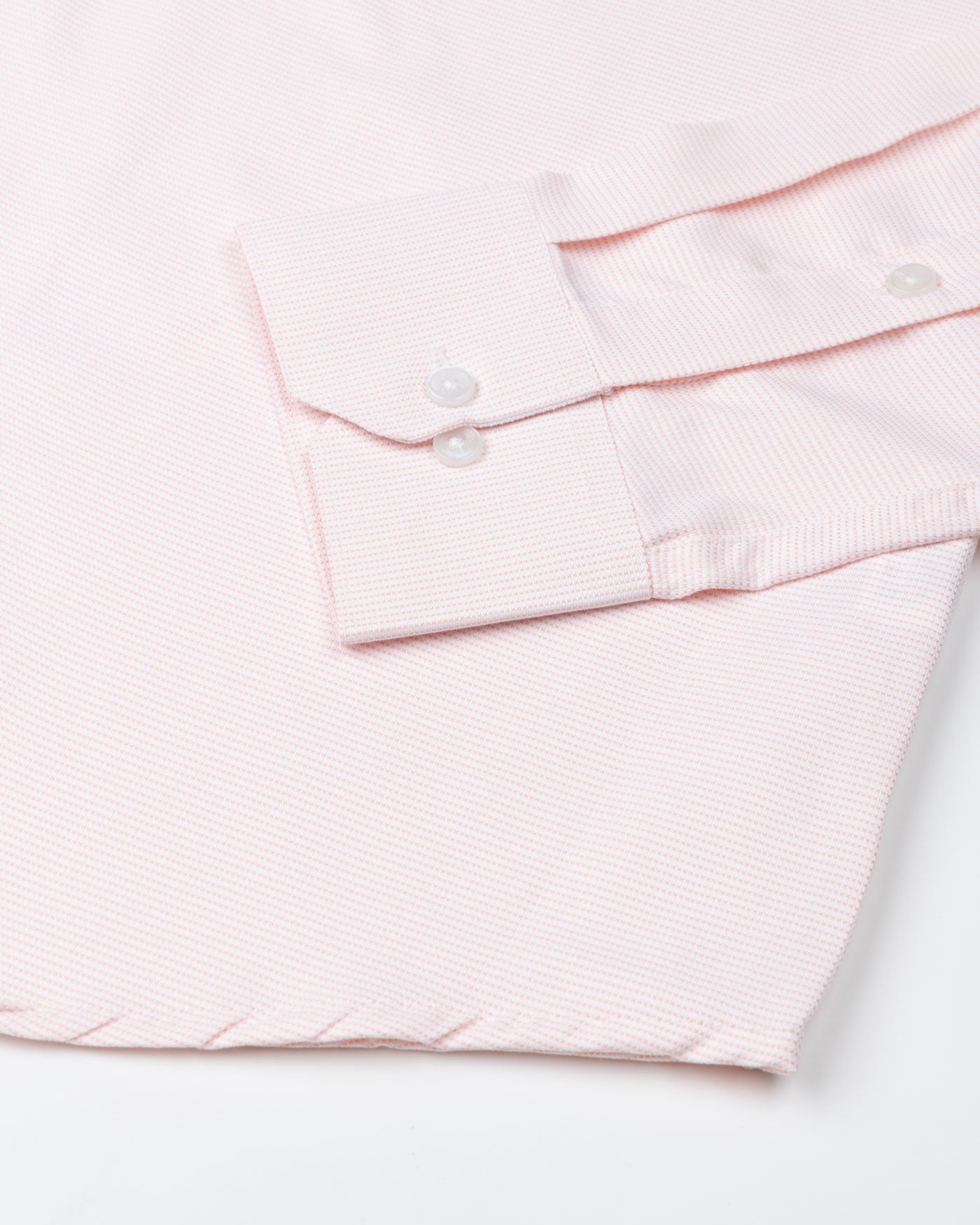 Gritts Peach Textured Cotton Shirt - John Ellies