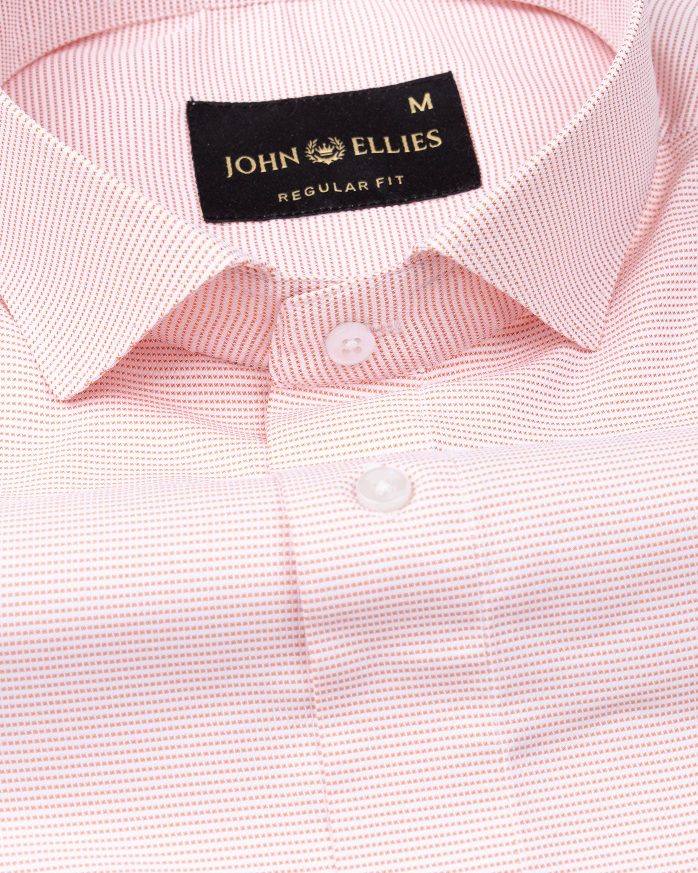 Gritts Orange Textured Cotton Shirt - John Ellies