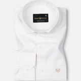 Gritts Cream Textured Cotton Shirt - John Ellies