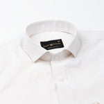 Gritts Cream Textured Cotton Shirt - John Ellies