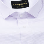 Gritts Lavender Textured Cotton Shirt - John Ellies