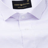 Gritts Lavender Textured Cotton Shirt - John Ellies