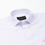 Gritts Lavender Textured Cotton Shirt - John Ellies