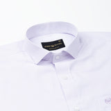Gritts Lavender Textured Cotton Shirt - John Ellies