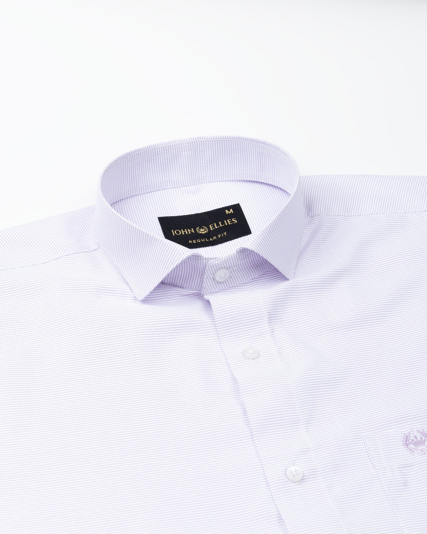 Gritts Lavender Textured Cotton Shirt - John Ellies