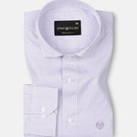Gritts Purple Textured Cotton Shirt - John Ellies