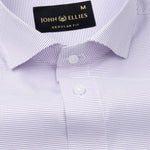 Gritts Purple Textured Cotton Shirt - John Ellies